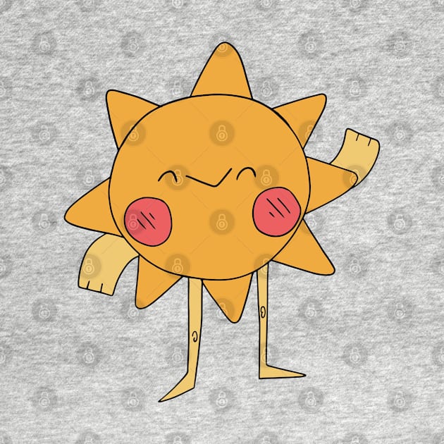 Funny Sun, Cute Sun, Kawaii Sun by Lapiiin's Cute Sticker